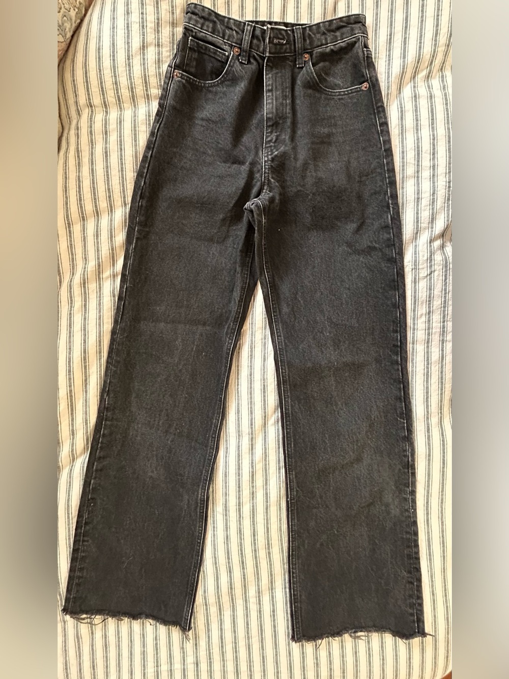Zara High-Rise Black Wide-Leg Jeans